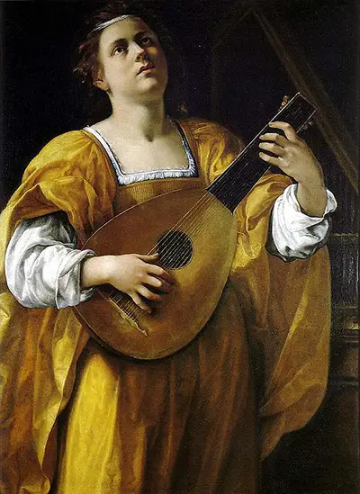 Sainte-Cécile Artemisia Gentileschi